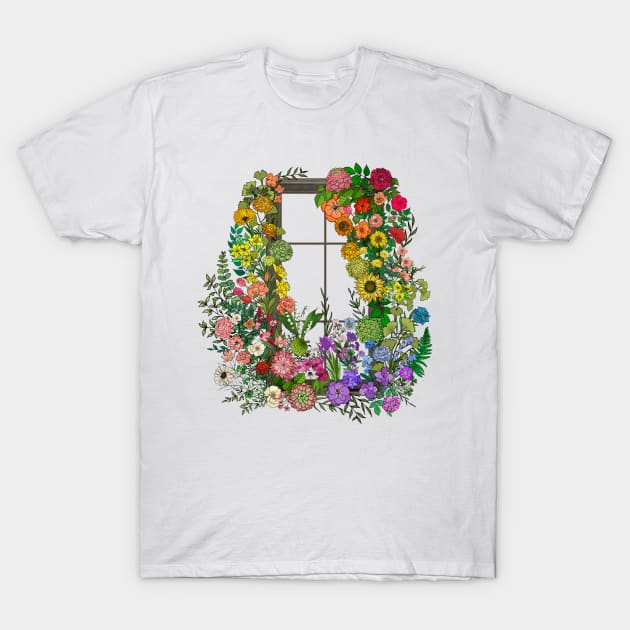 Botanic Garden Window T-Shirt by IrishViking2